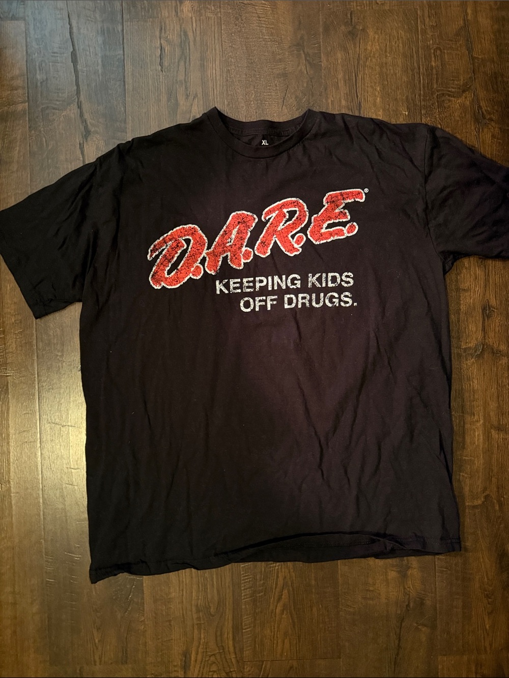 D.A.R.E. Black Graphic Tee - Keeping Kids Off Drugs